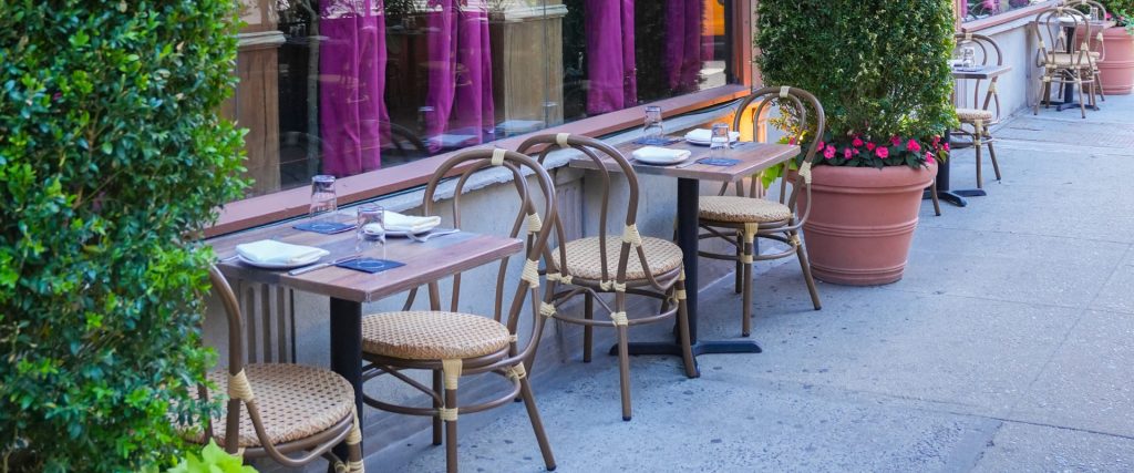 Patio in Restaurant in Greenwich
